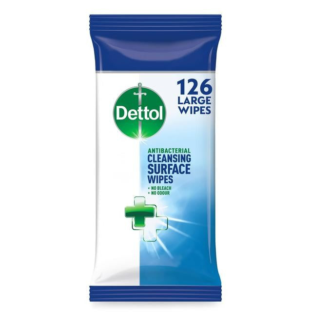 DETTOL ANTIBACTERIAL SURFACE WIPES (126-pack)