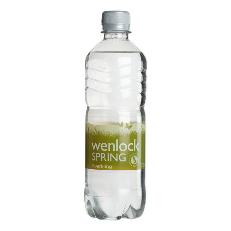 WENLOCK SPRING SPARKLING WATER PET BOTTLES (500ml) x 24