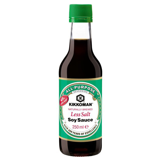 KIKKOMAN LESS SALT SOY SAUCE (250ml)