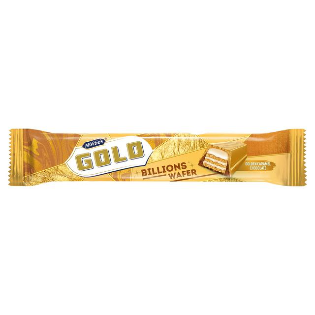 MCVITIES BILLIONS WAFER GOLDEN CARAMEL CHOCOLATE BARS (39g) x 24