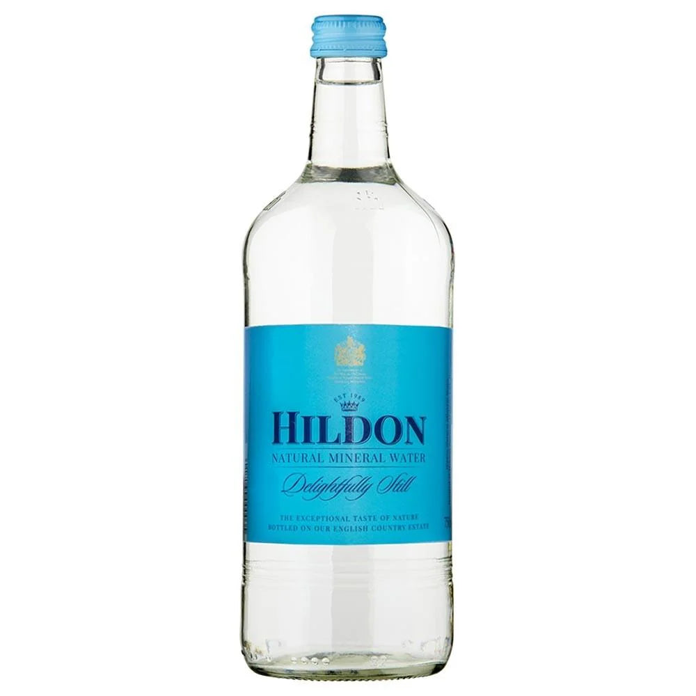 HILDON MINERAL WATER STILL - CLEAR GLASS BOTTLES (750ml) x 12