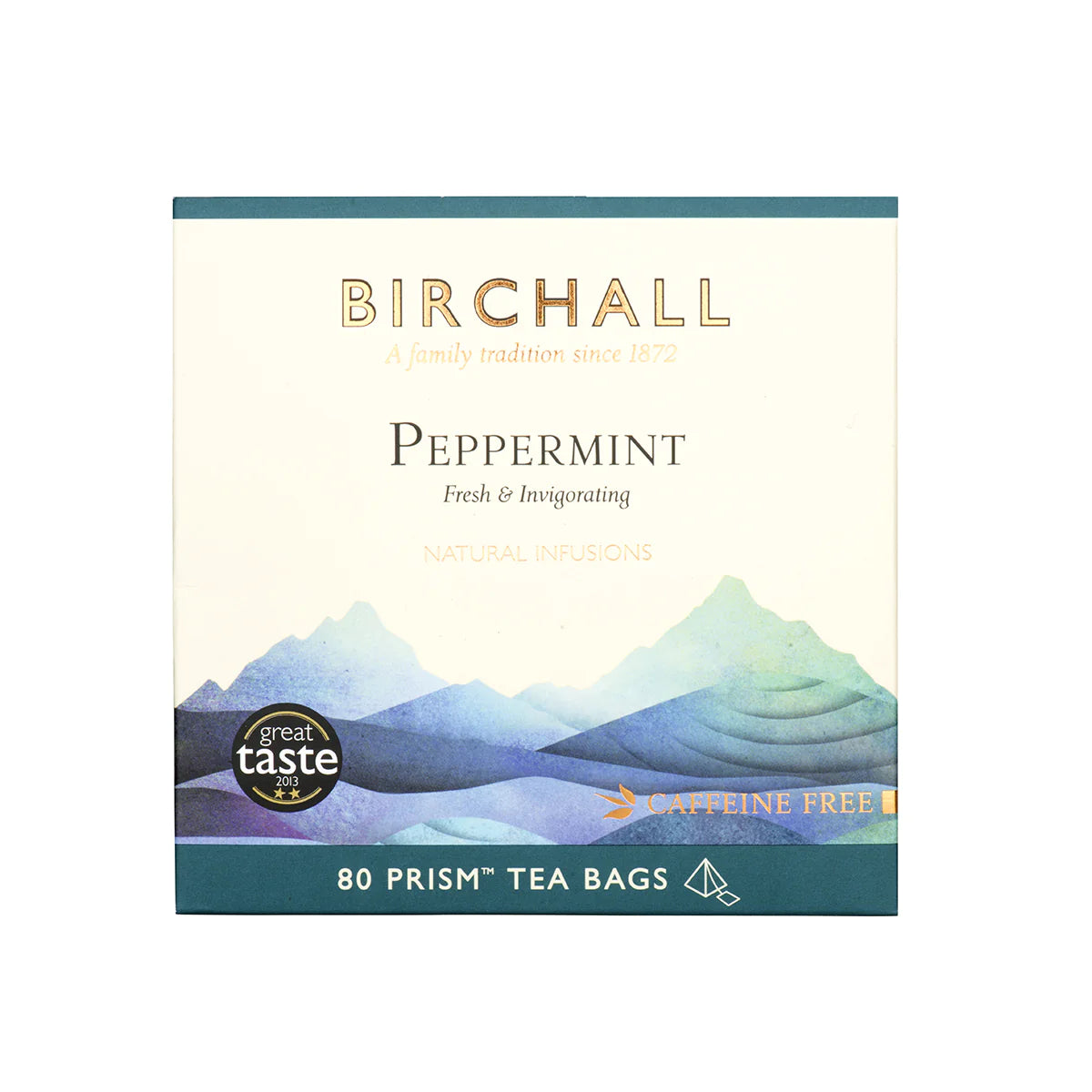 BIRCHALL PEPPERMINT PRISM TEA BAGS (80 bags)