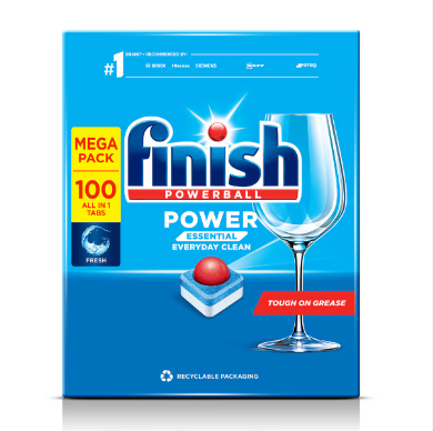 FINISH POWER ESSENTIAL REGULAR TABS (100 TABS)