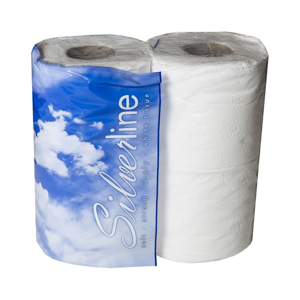 SILVERLINE SUPER SOFT 2 PLY TOILET ROLLS (4-roll packs) x 10