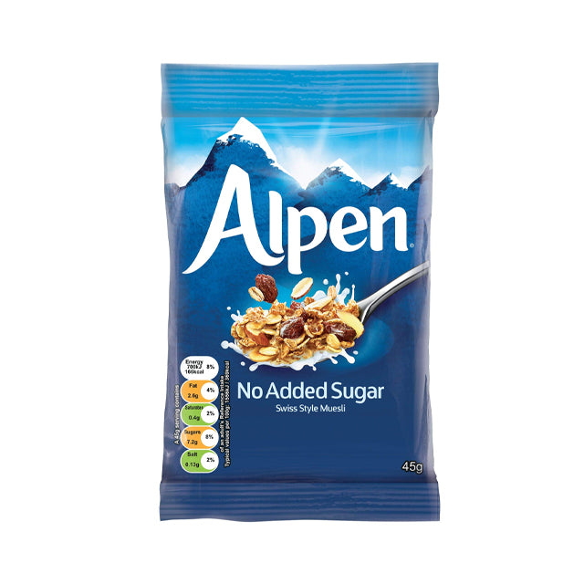 ALPEN NO ADDED SUGAR SACHETS (45g) x 30