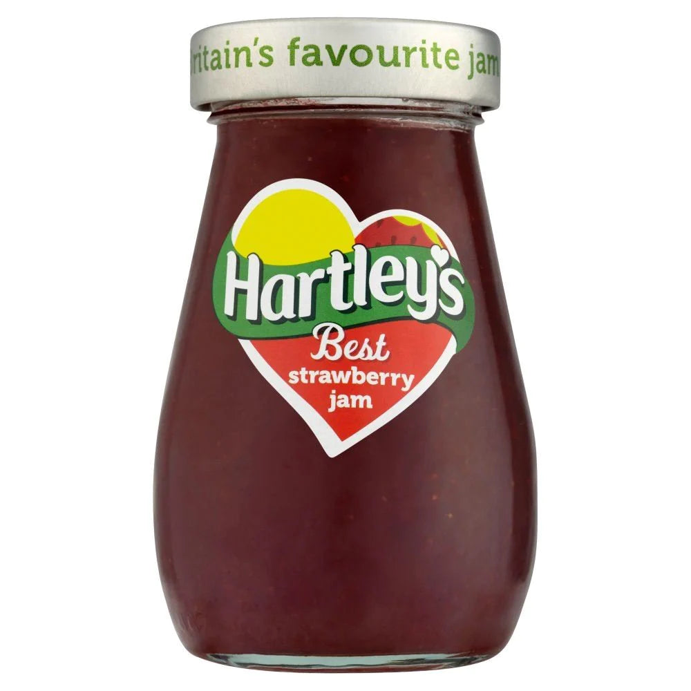 HARTLEY'S BEST STRAWBERRY JAM JARS (340g) x 6