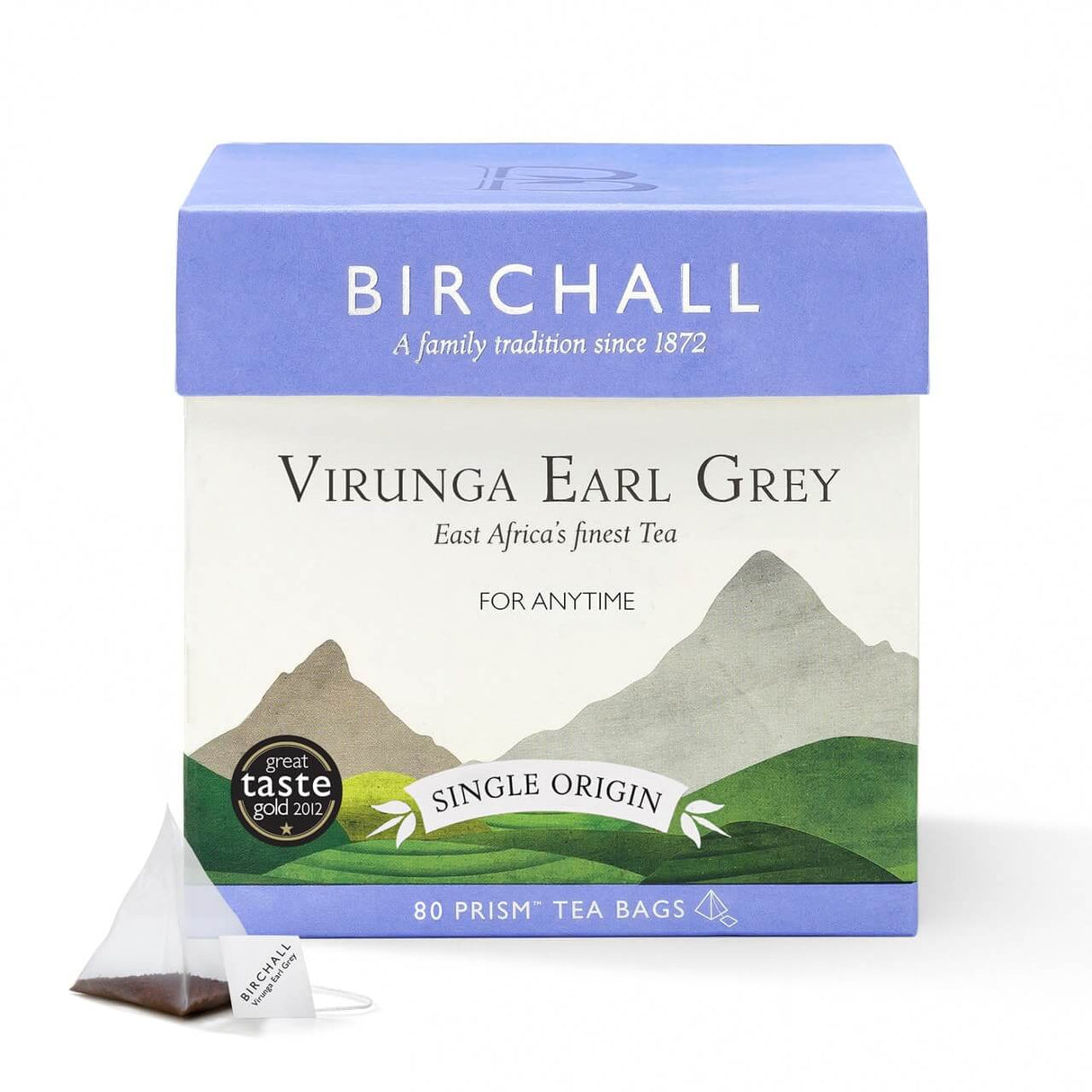 BIRCHALL VIRUNGA EARL GREY PRISM TEA BAGS (80 bags)