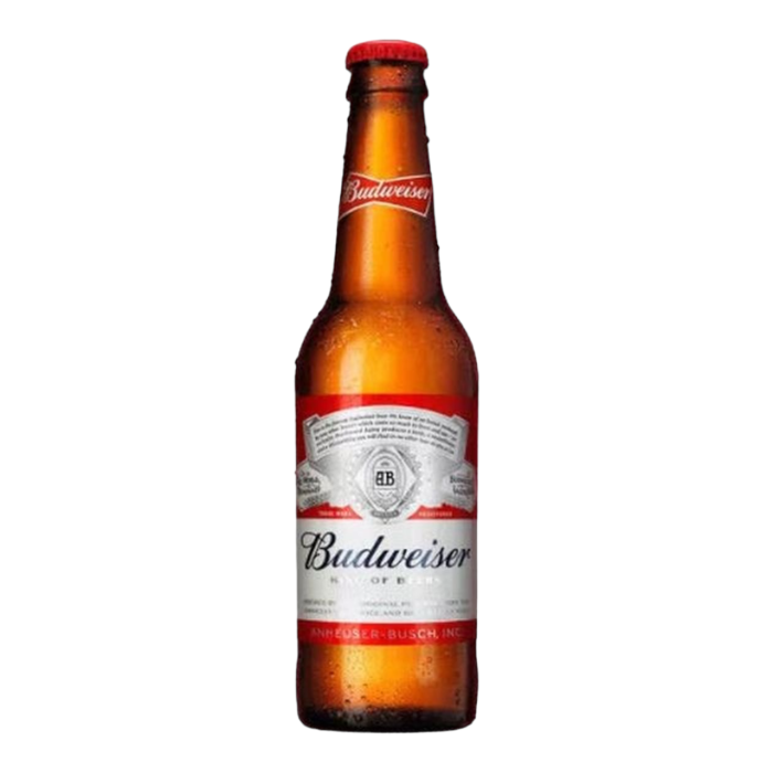 BUDWEISER BEER - GLASS BOTTLES (330ml) x 24