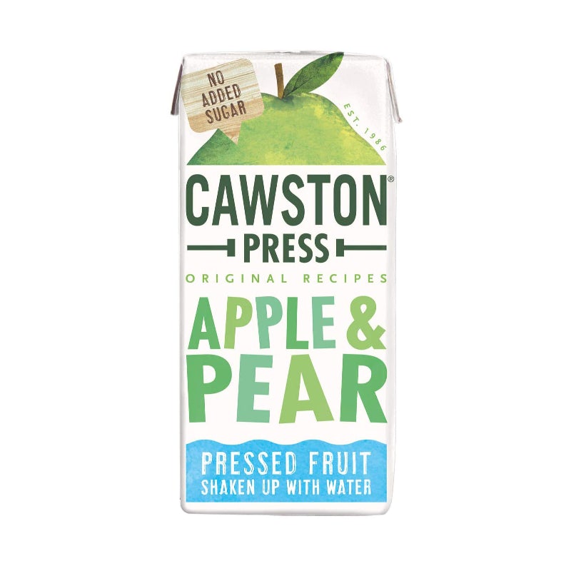 CAWSTON PRESS KIDS BLEND APPLE & PEAR CARTONS (200ml) x 18