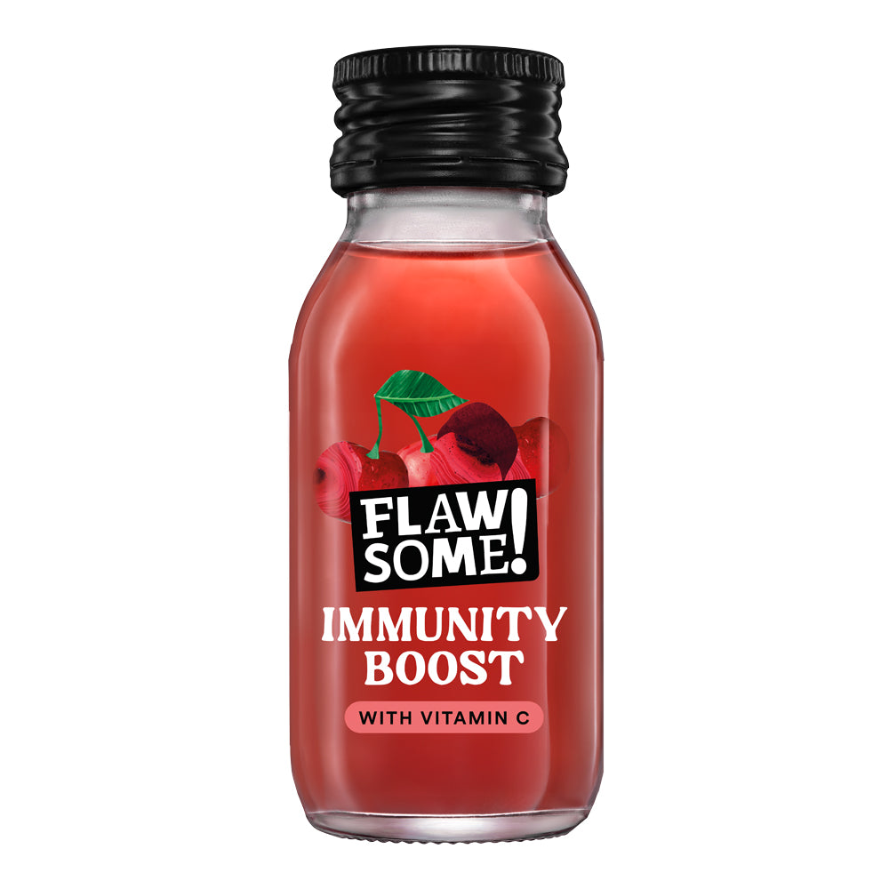 FLAWSOME! CHERRY IMMUNITY BOOST + VITAMIN C HEALTH SHOTS (60ml) x 12