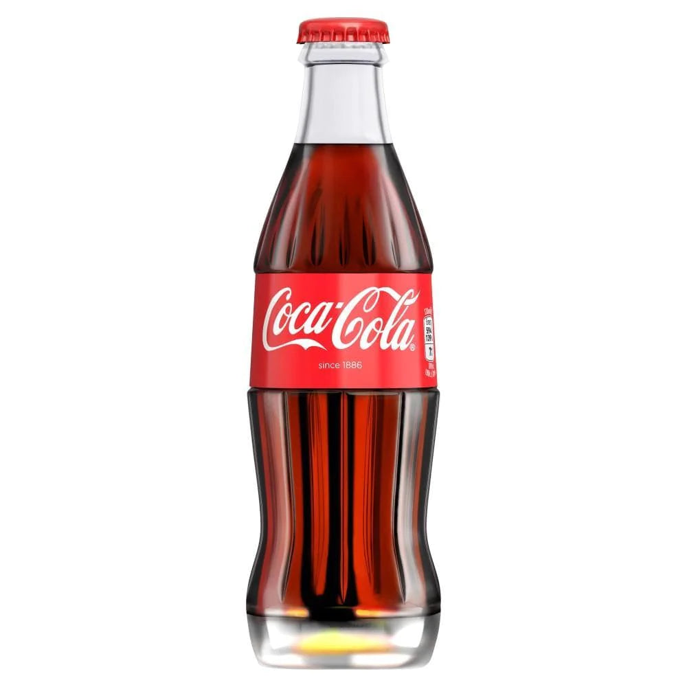 COCA COLA GLASS BOTTLES (200ml) x 24