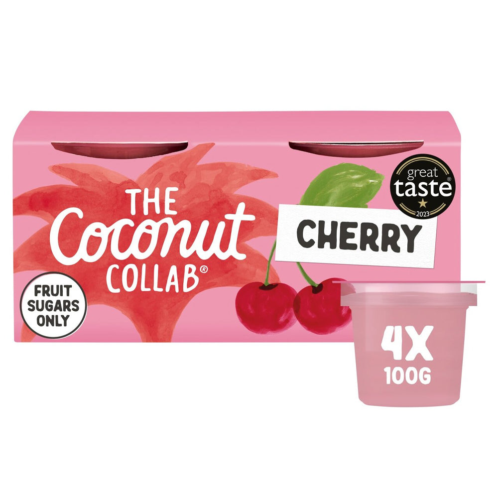 THE COCONUT COLLAB CHERRY YOGHURTS (100g) x 4