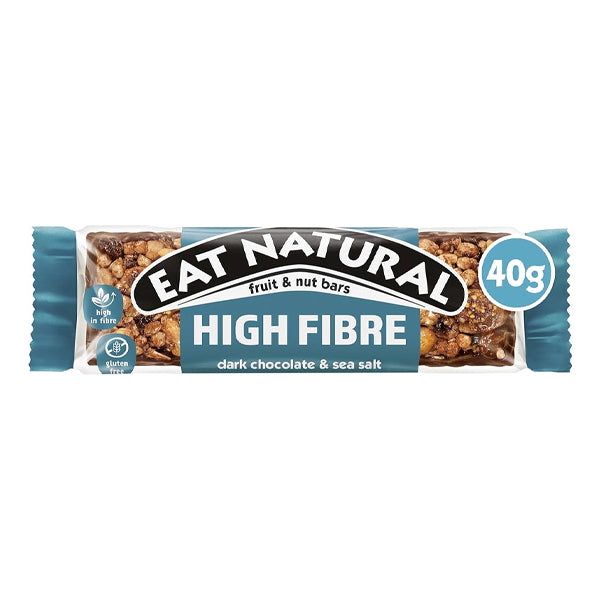 EAT NATURAL DARK CHOCOLATE & SEA SALT FRUIT & NUT BARS (40g) x 12