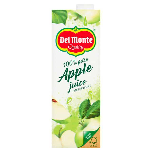 DEL MONTE PURE APPLE JUICE (1L) x 6