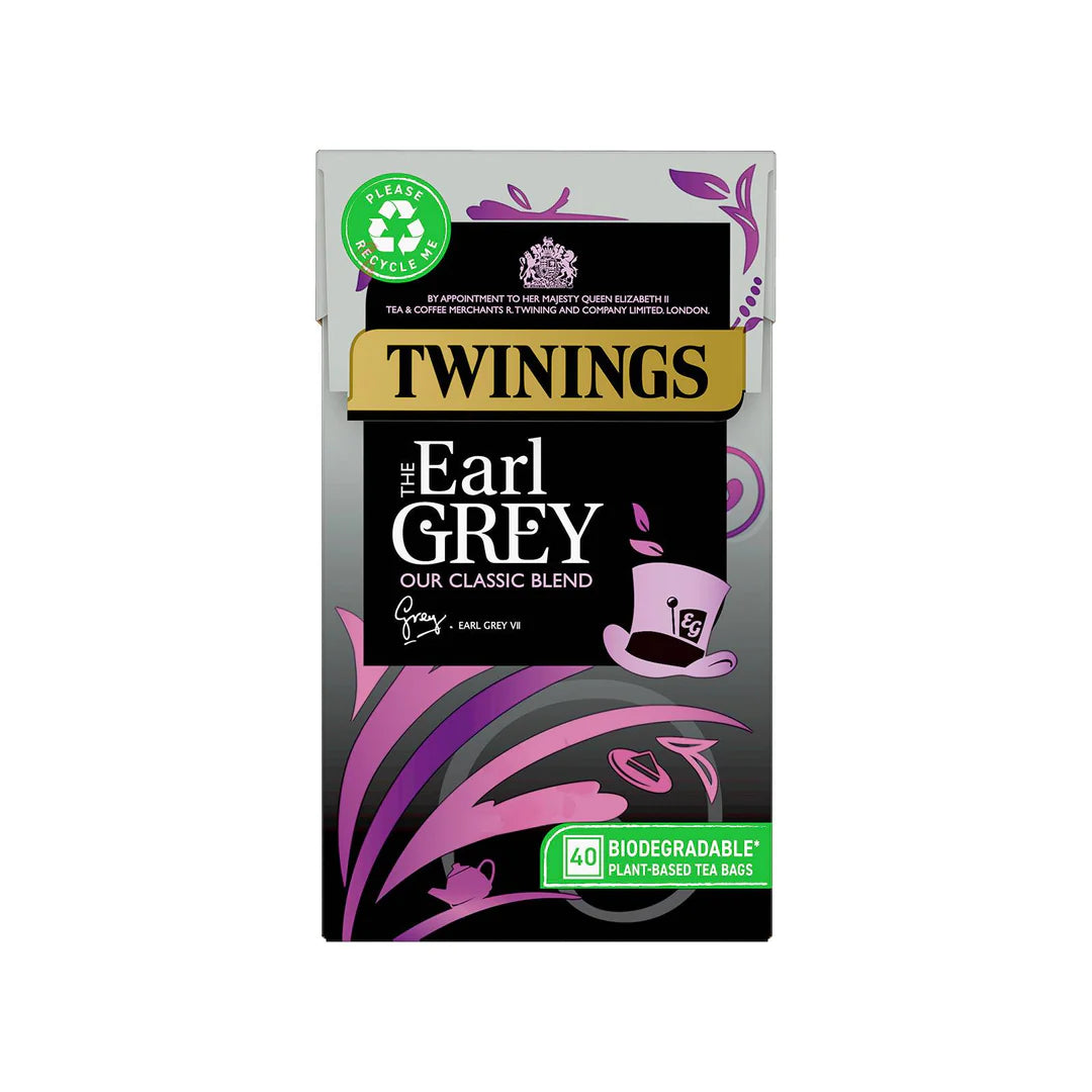 TWINING'S EARL GREY LOOSE TEA BAGS (40 bags) x 4