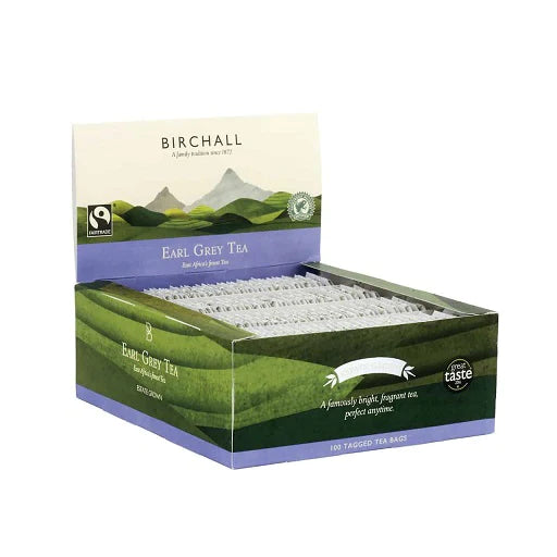 BIRCHALL EARL GREY TEA TAGGED TEA BAGS (100 bags)