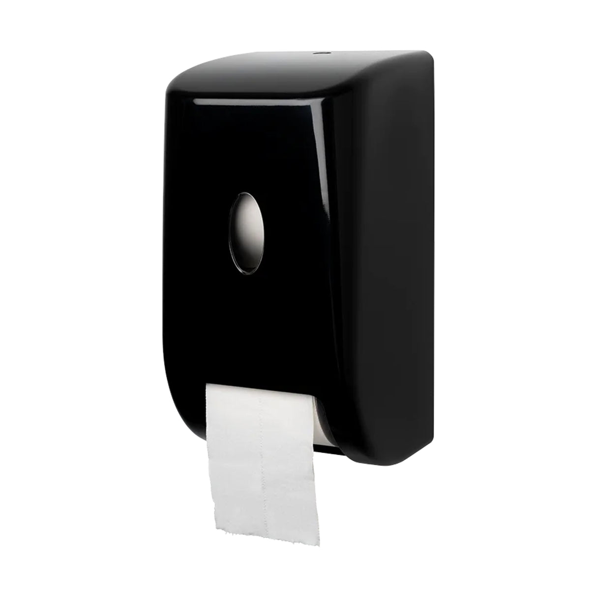 BLACK ECOMATIC CLASSIC VERTICAL TOILET ROLL DISPENSER