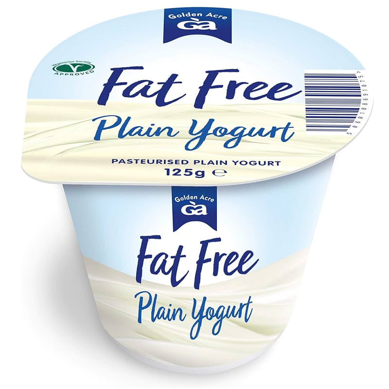 GOLDEN ACRE PLAIN FAT FREE YOGURT (125g) x 20