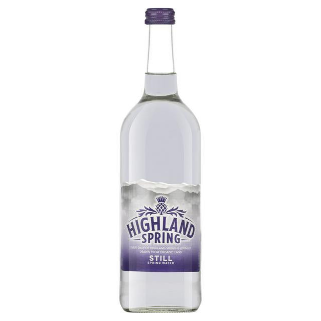 HIGHLAND SPRING WATER STILL - CLEAR GLASS BOTTLES (330ml) x 24