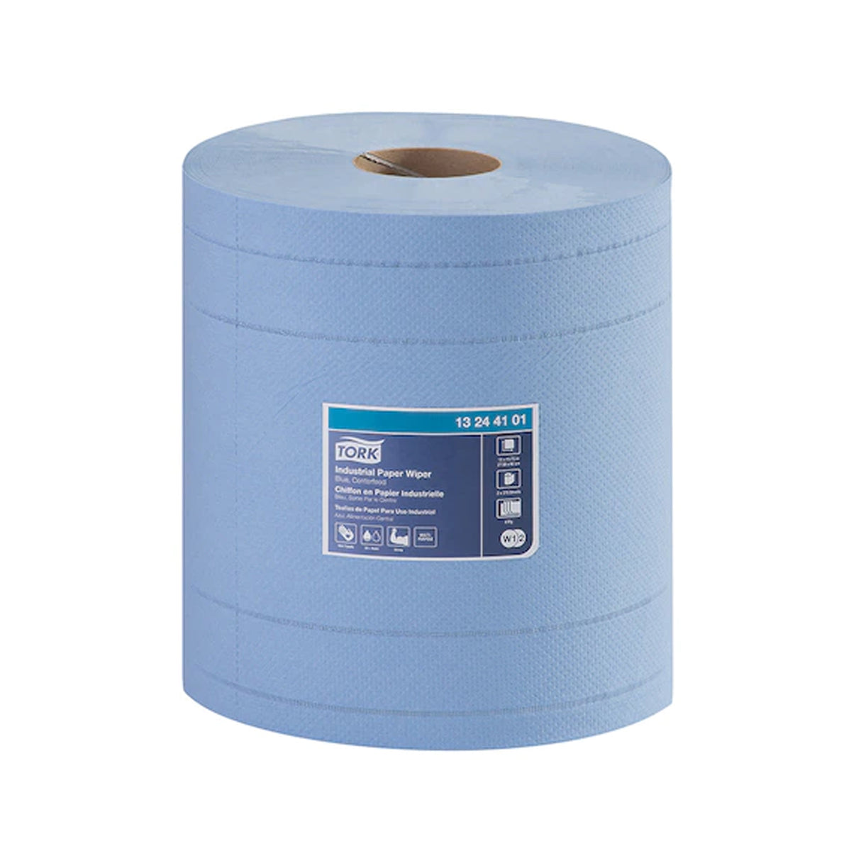 TORK ADVANCED WIPER 415 1 PLY 20cm CENTERFEED ROLLS BLUE (320m) x 6