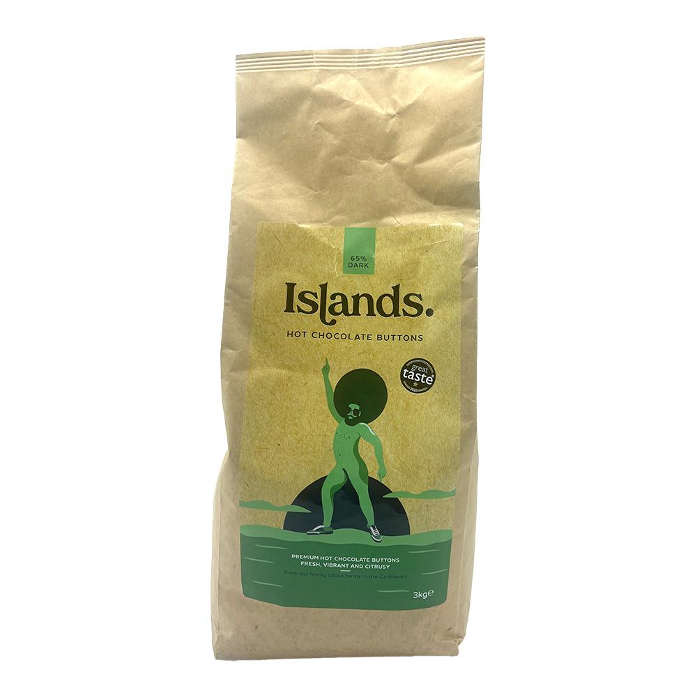 ISLANDS CHOCOLATE 65% HOT CHOCOLATE BUTTONS (3kg)