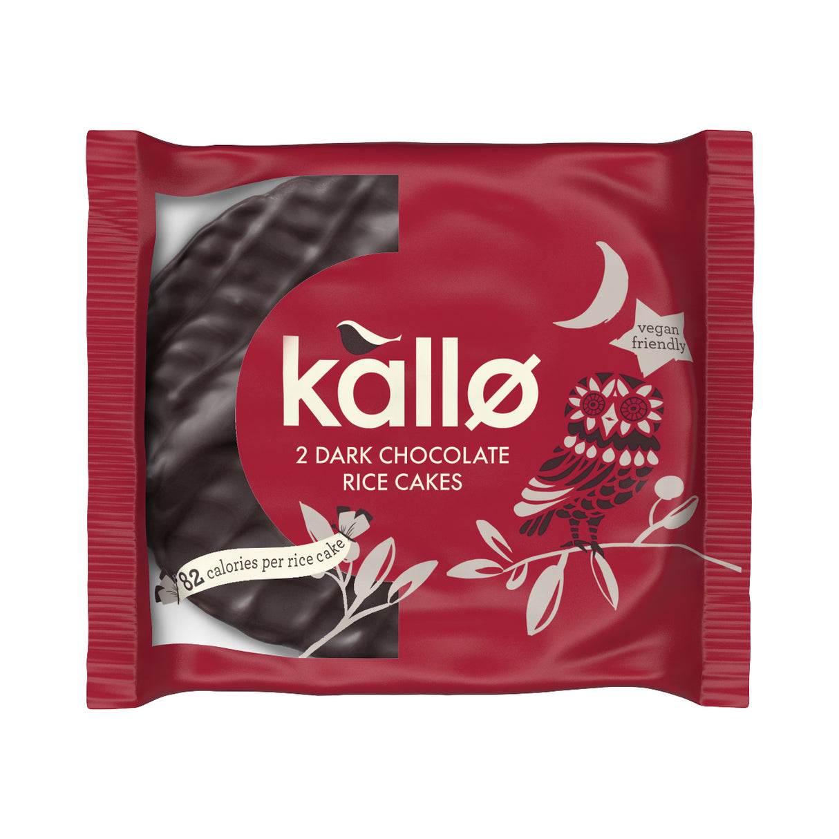 KALLO DARK CHOCOLATE TOPPED RICE CAKES TWIN PACK (33g) x 30