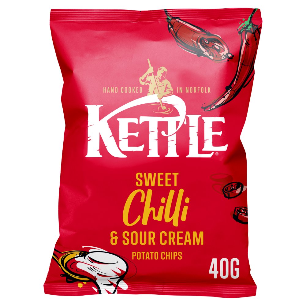 KETTLE CHIPS SWEET CHILLI (40g) x 18