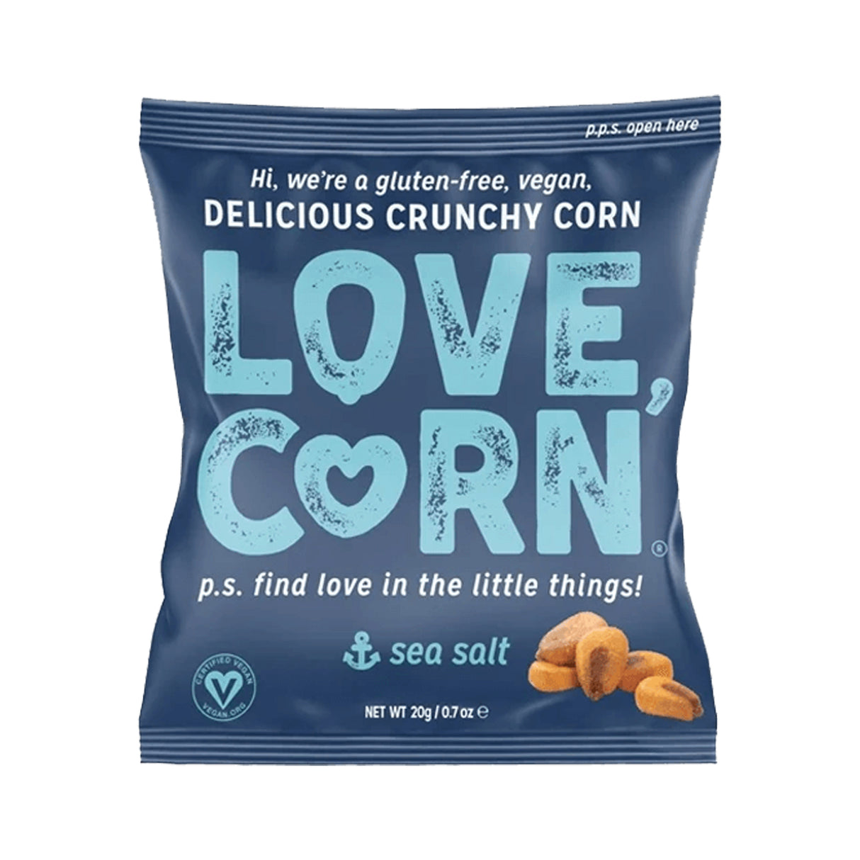 LOVE CORN CRUNCHY CORN SNACK SEA SALT (20g) x 24