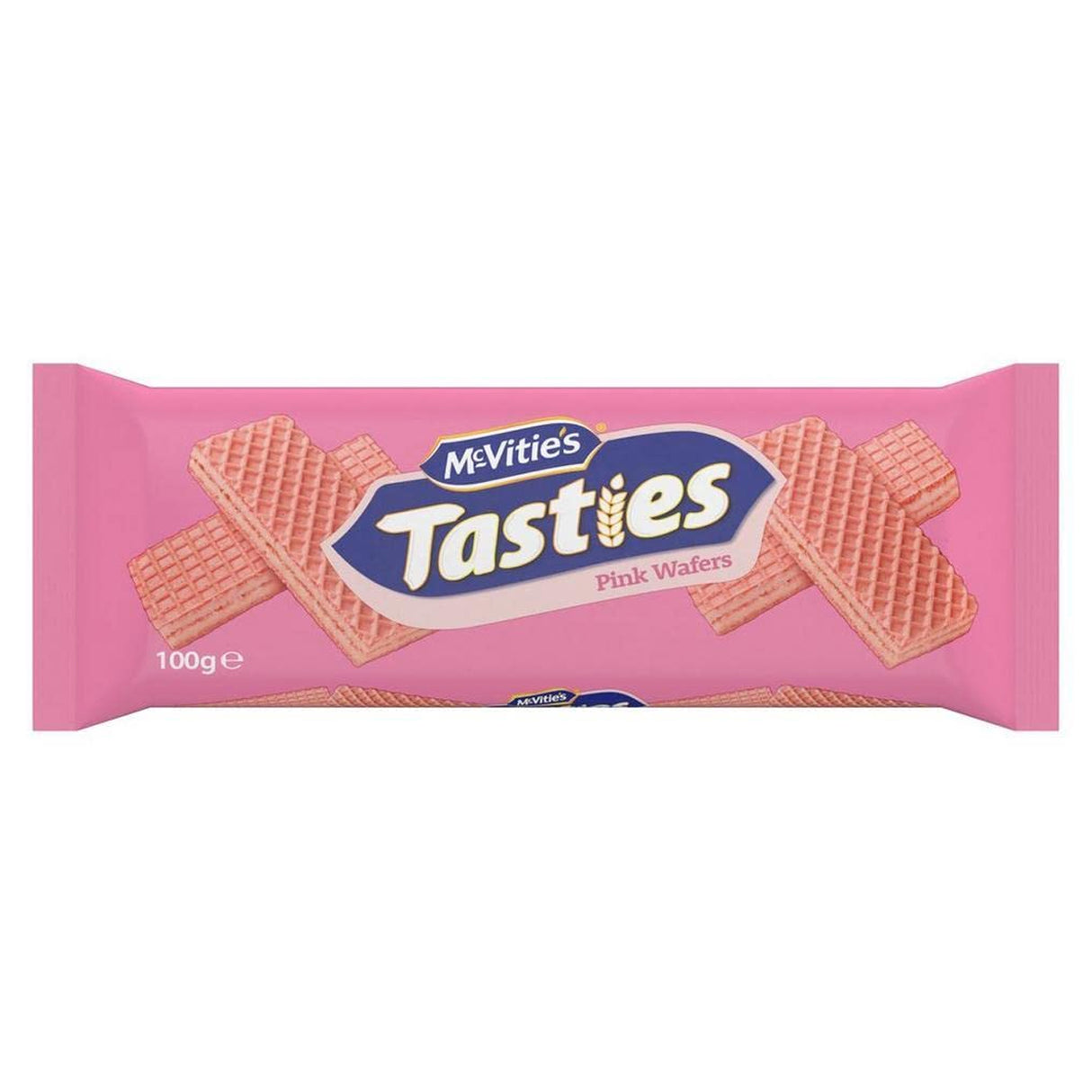 McVITIES TASTIES PINK WAFER BISCUITS (100g) x 12