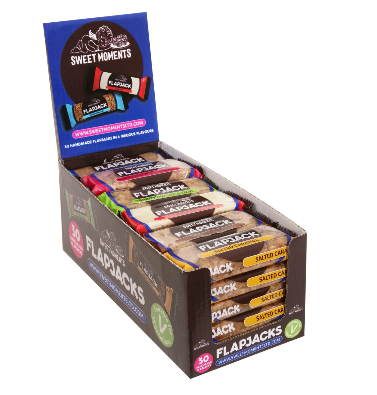 SWEET MOMENTS FLAPJACKS MIXED CASE (80g) x 30