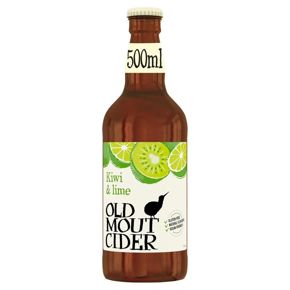 OLD MOUT CIDER KIWI LIME BOTTLES (500ml) x 12