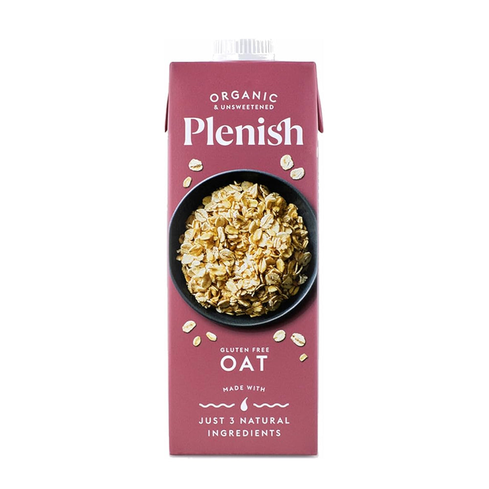 PLENISH ORGANIC UNSWEETENED OAT MILK (1 litre) x 8