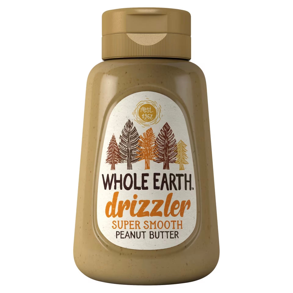 WHOLE EARTH DRIZZLER SUPER SMOOTH SQUEEZY PEANUT BUTTER (320g)