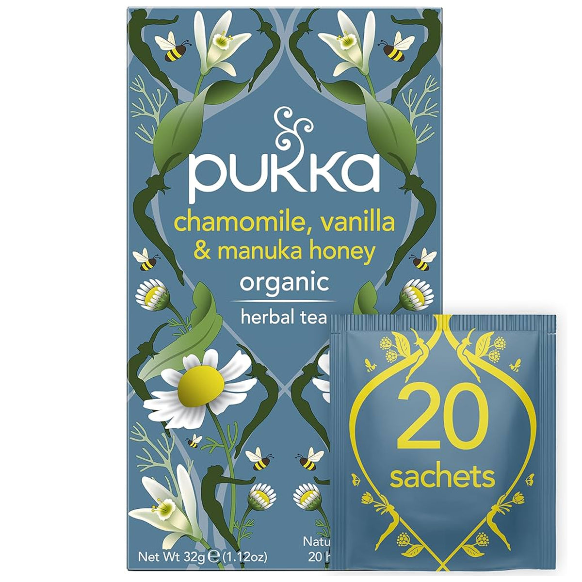 PUKKA CHAMOMILE,VANILLA & MANUKA TEA (20 bags)