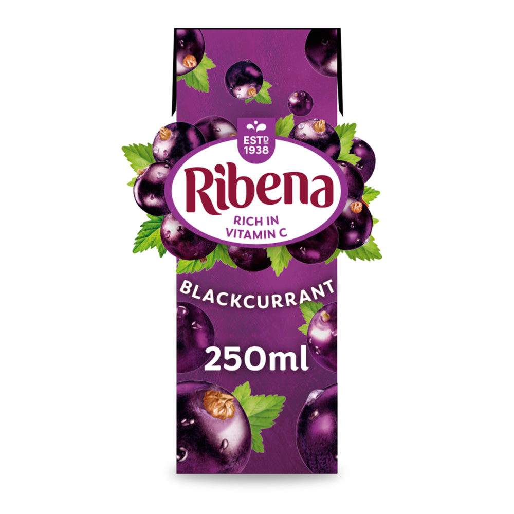 RIBENA BLACKCURRANT CARTONS (250ml) x 24