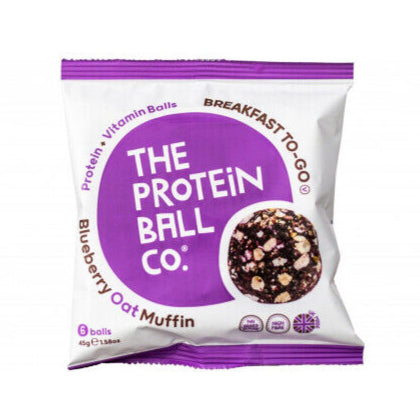 THE PROTEIN BALL CO. BLUEBERRY OAT MUFFIN PROTEIN BALLS (45g) x 10