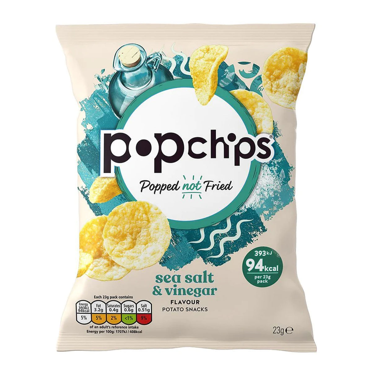 POPCHIPS SEA SALT & VINEGAR (23g) x 24