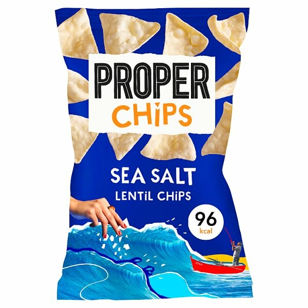 PROPERCHIPS SEA SALT LENTIL CHIPS (20g) x 24