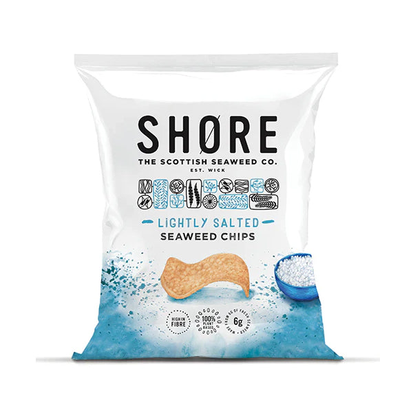 SHORE LIGHTLY SALTED SEAWEED CHIPS (25g) x 14