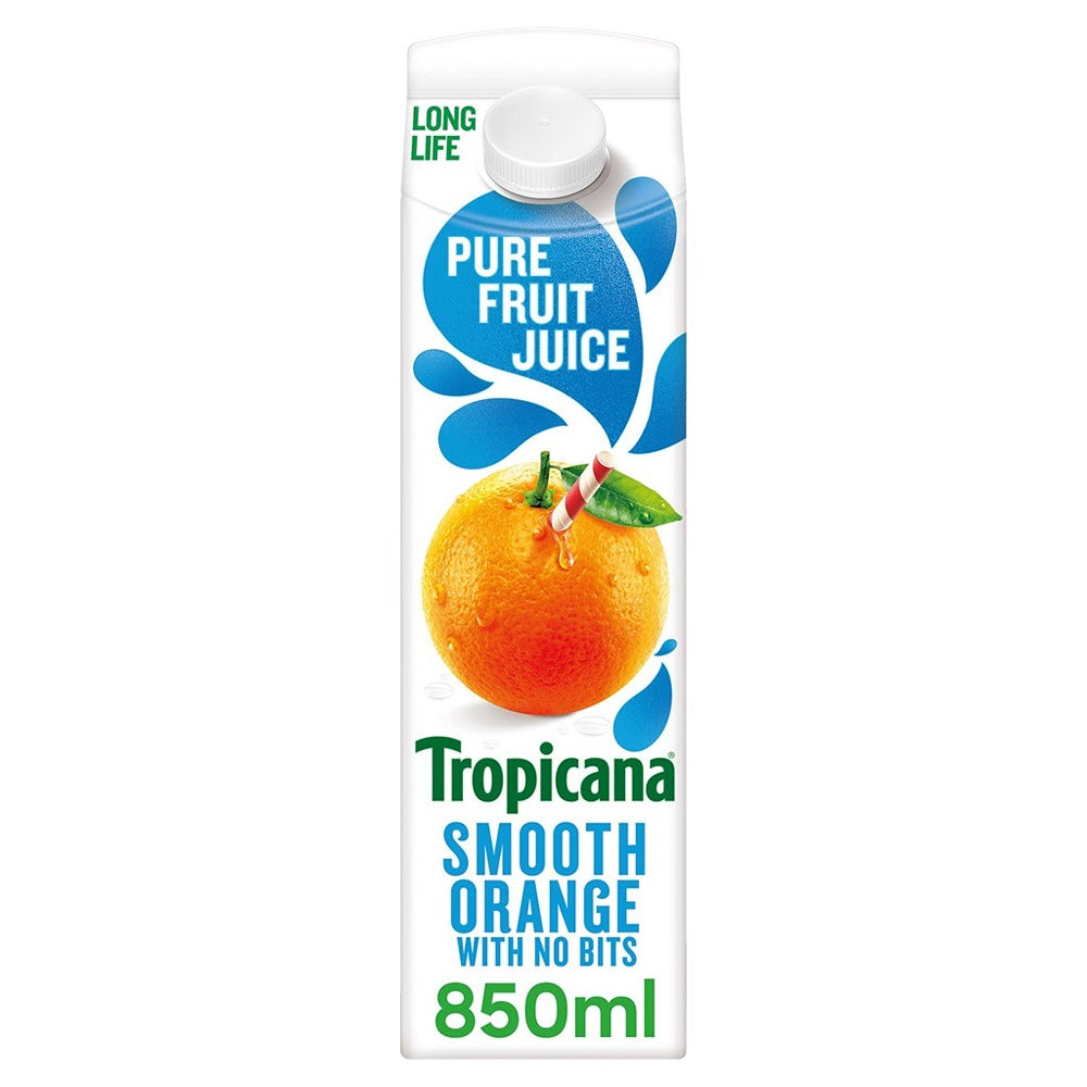 TROPICANA SMOOTH ORANGE JUICE (850ml) x 6