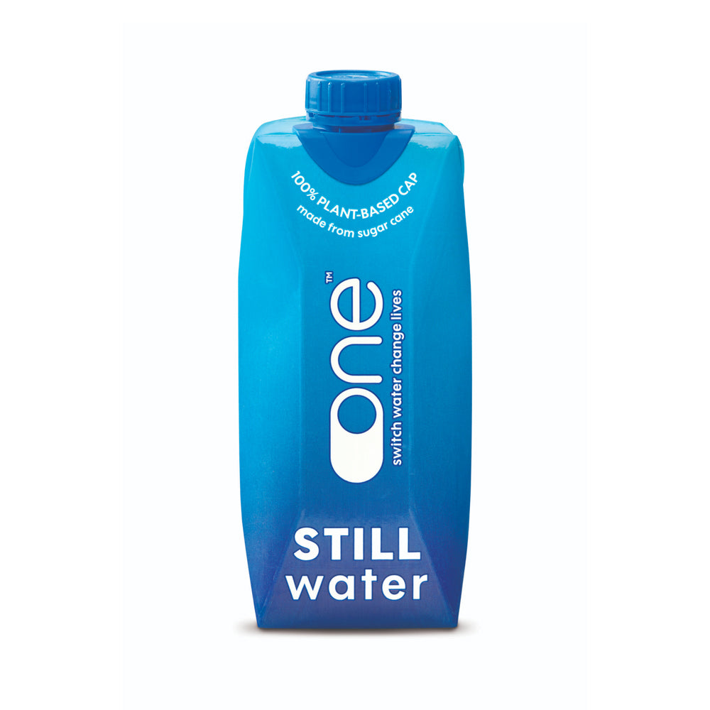 ONE WATER STILL TETRA PAK CARTONS (500ml) x 18