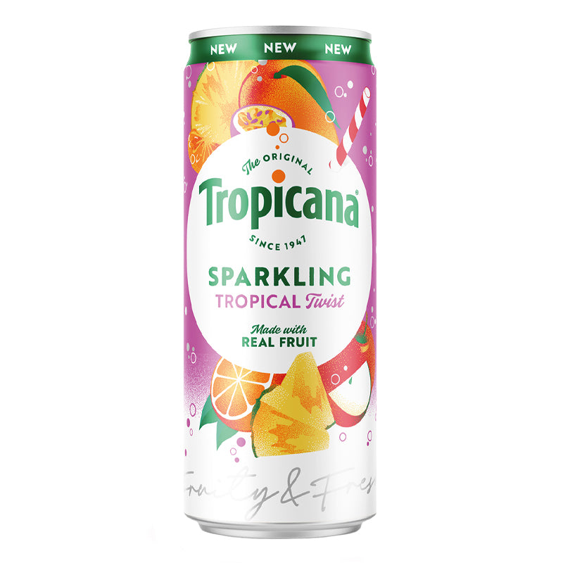 TROPICANA SPARKLING TROPICAL TWIST (250ml) x 12