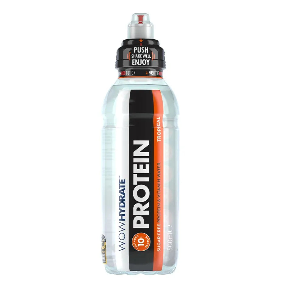 WOW HYDRATE PROTEIN TROPICAL WATER (500ml) x 12