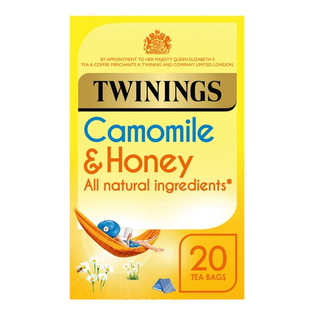 TWININGS SOOTHING CAMOMILE & HONEY TEA BAGS (20 bags)