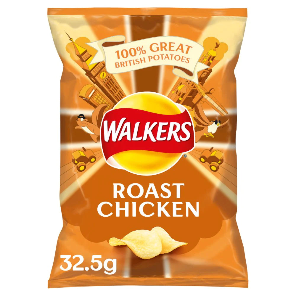 WALKERS ROAST CHICKEN (32.5g) x 32