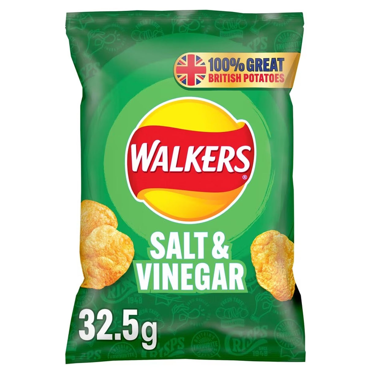 WALKERS SALT & VINEGAR (32.5g) x 32