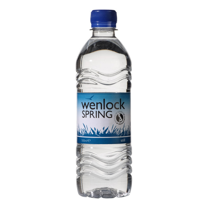 WENLOCK SPRING STILL PET WATER BOTTLES (500ml) x 24