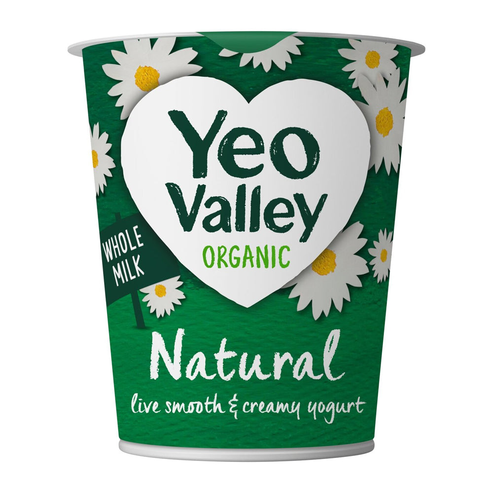 YEO VALLEY WHOLE MILK NATURAL YOGURTS (110g) x 4